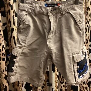 Rusty Kids Gray Cargo Shorts - EUC